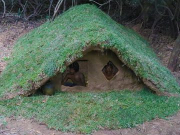 Build wooden house underground