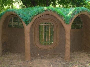 Make Door Window and Bed for Hobbit House