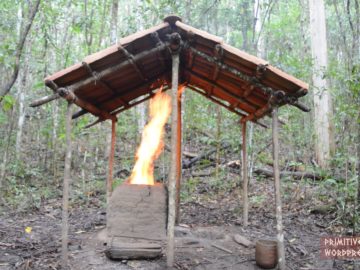 Primitive Technology: Barrel Tiled Shed