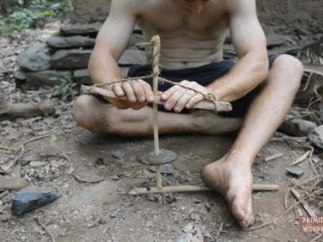 Primitive Technology: Cord drill and Pump drill