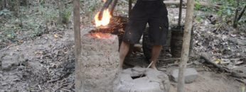 Primitive Technology: Simplified blower and furnace experiments