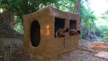 Primitive Tool : Build primitive mud house