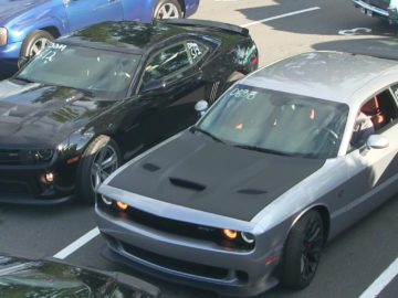 The wars of muscle cars-drag racing-Hellcat vs ZL1 vs Shelby vs Boss 302 vs 2016 camaro