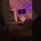Guy jumps off stairs straight into table head first